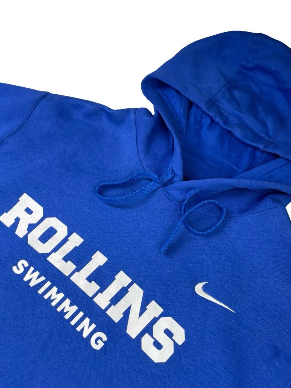 Rollins Tars Swimming x Nike Team Issued Pullover Hoodie Blue • Large